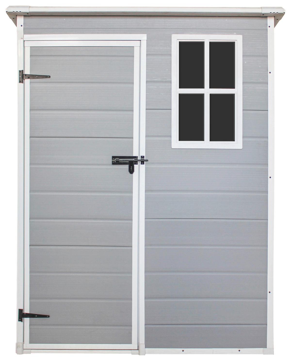 Gartenhaus Nizza - Grau, MODERN, Kunststoff/Metall (152/193/91.5cm) - Homezone