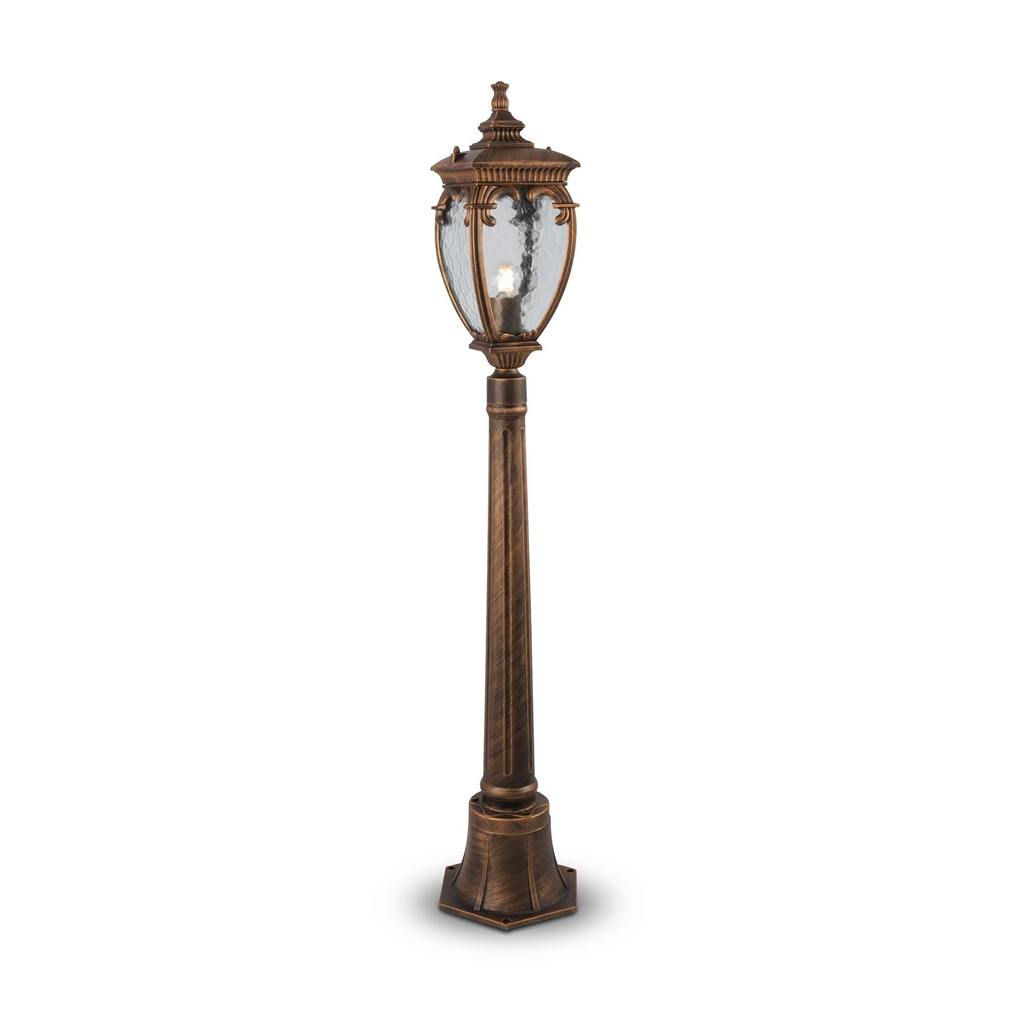 Wegeleuchte Fleur - Goldfarben/Schwarz, Trend, Metall (22,5/113cm) - MAYTONI