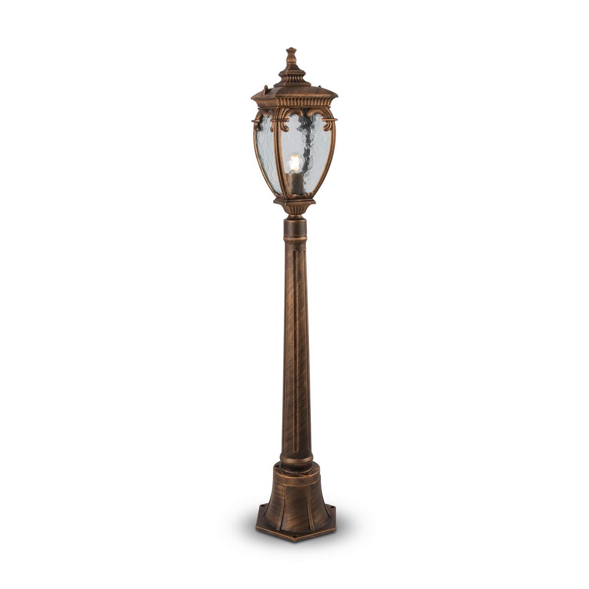 Wegeleuchte Fleur - Goldfarben/Schwarz, Trend, Metall (22,5/113cm) - MAYTONI