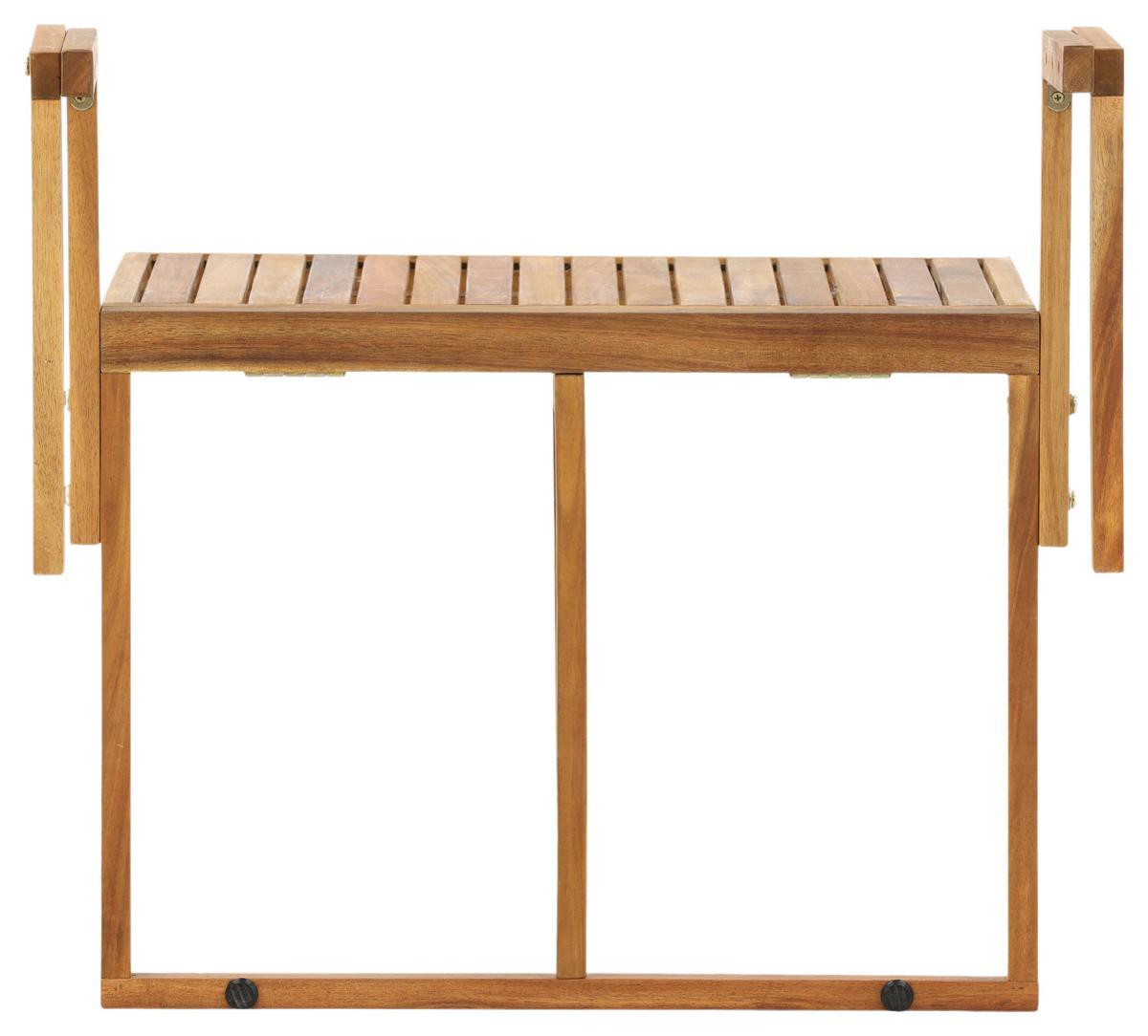 Gartentisch Klappbar Marion Akazienholz L 60 cm - Akaziefarben, KONVENTIONELL, Holz (60/45/55cm) - Gardenson
