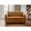 2-Sitzer-Sofa Marone Goldfarben B: 140cm - Goldfarben/Schwarz, MODERN, Textil (140/76/90cm) - Livetastic