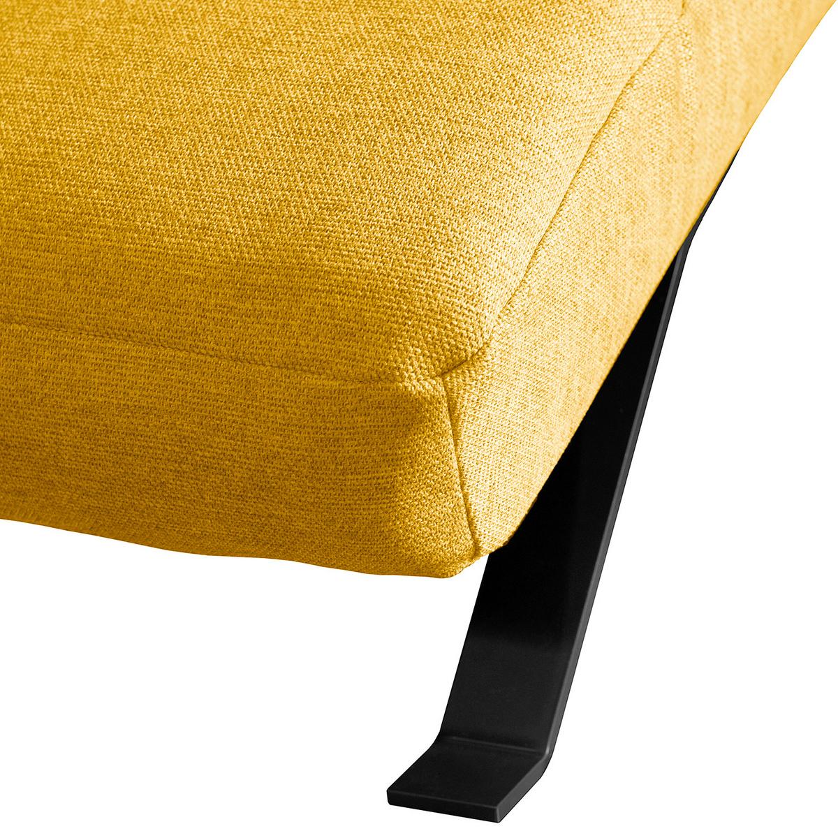 Relaxliege Swing Blick Gelb B: 65 cm - Gelb/Schwarz, Design, Textil (65/65/171cm) - Livetastic