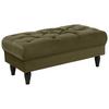 Hocker Cupido - Schwarz/Olivgrün, Design, Textil (110/44/56cm) - MID.YOU