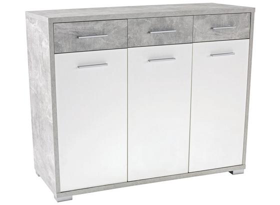 Komoda Q-big New Qbk01 - bílá/šedá, Moderní, dřevo (144/105/44cm) Komoda Q-big New Qbk01 - bílá/šedá, Moderní, dřevo (144/105/44cm)