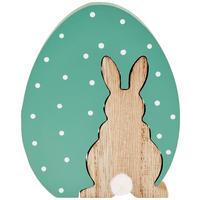 Dekoei Felizia - Jadegrün/Naturfarben, KONVENTIONELL, Holz/Textil (9,6/2/12cm) - Luca Bessoni