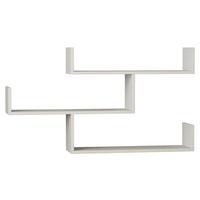 Wandregal Tibet Wandregal - Weiß, Design, Holzwerkstoff (120/67/22cm) - Livetastic