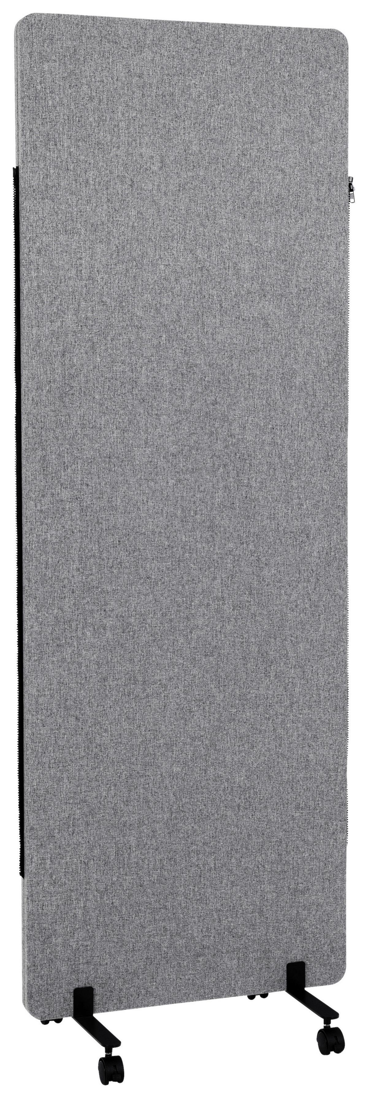 Trennwand Flexmiut - Dunkelgrau, Basics, Kunststoff/Textil (60/177/3cm) - MID.YOU