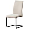 Schwingstuhl Anne Webstoff Creme Gepolstert - Creme/Schwarz, KONVENTIONELL, Textil/Metall (44/96/57cm)
