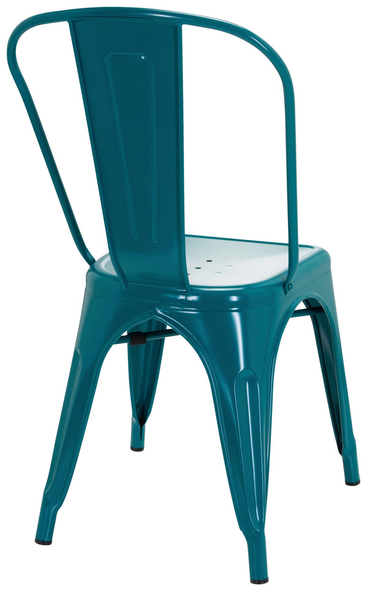 Stuhl Vantaggio Comfort stapelbar Petrol bis 150 kg - Petrol, Basics, Metall (44/84/54cm) - MID.YOU