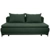 Schlafsofa Moliss Grün B: 202 cm - Schwarz/Grün, Basics, Textil (202/98/78cm) - Livetastic