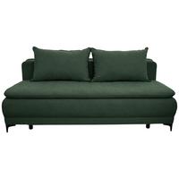 Schlafsofa Moliss Grün B: 202 Cm - Schwarz/Grün, Basics, Textil (202/98/78cm) - Livetastic