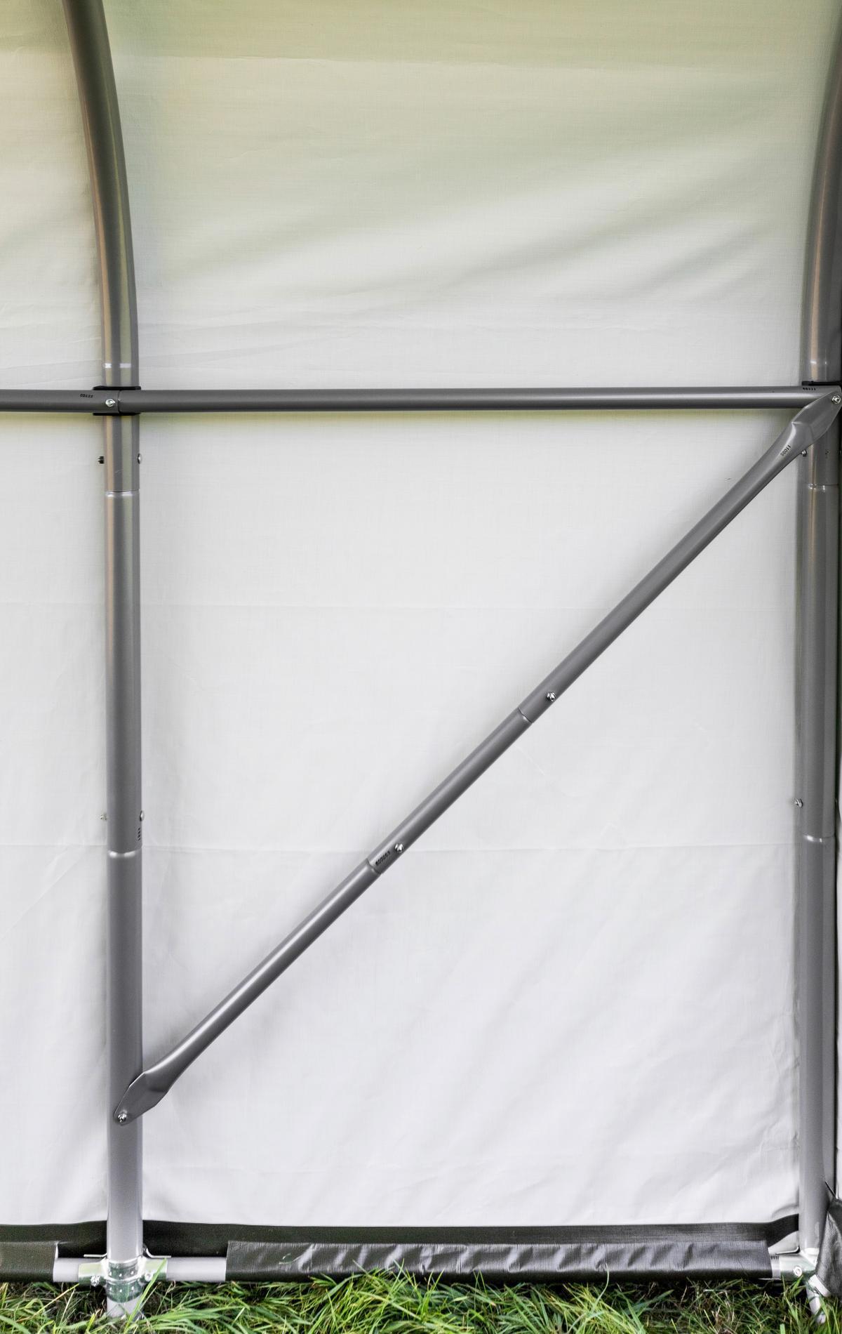 Zeltgarage Shelterlogic - Dunkelgrün, Basics, Kunststoff (730/670/380cm)