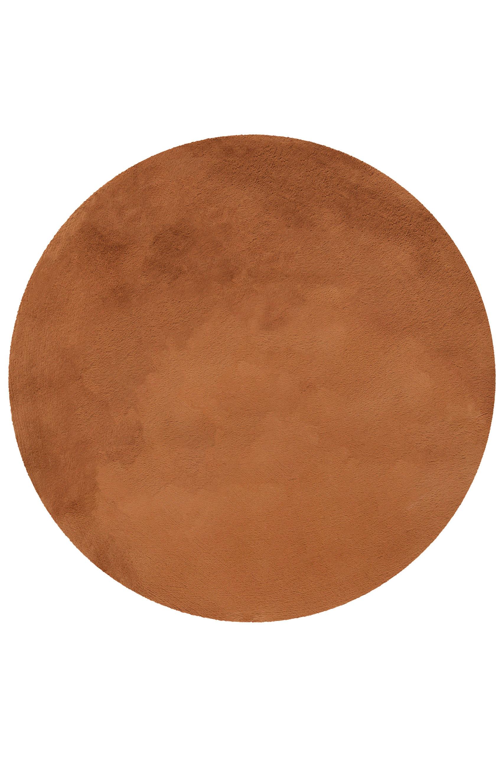 Hochflorteppich Kupfer, Ø: Ca. 100 Cm - Kupferfarben, KONVENTIONELL, Textil (100/100cm) - Esprit