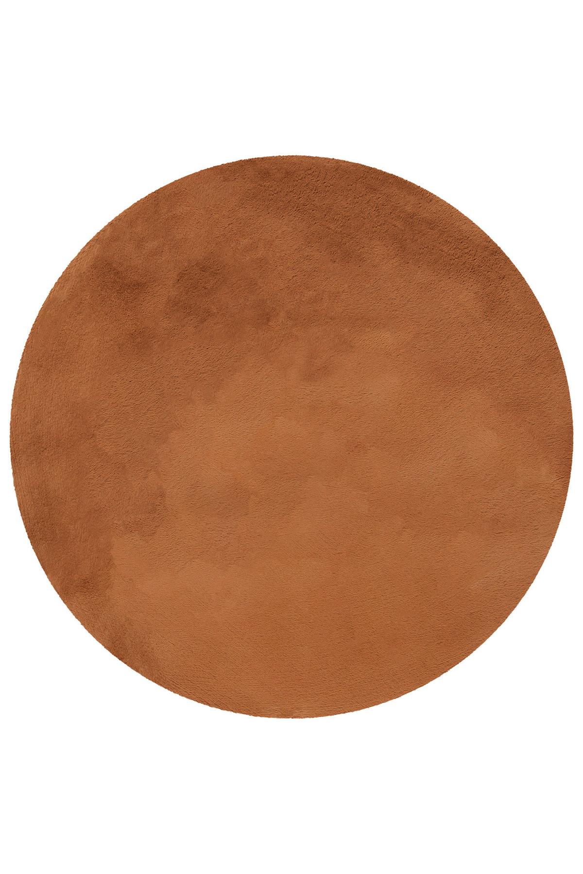 Hochflorteppich Kupfer, Ø: Ca. 100 Cm - Kupferfarben, KONVENTIONELL, Textil (100/100cm) - Esprit