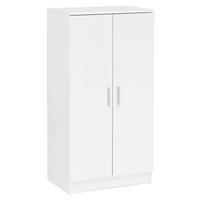 Schuhschrank B: Ca. 55 Cm Weiß - Weiß, KONVENTIONELL, Holzwerkstoff (55/108/35cm) - MID.YOU