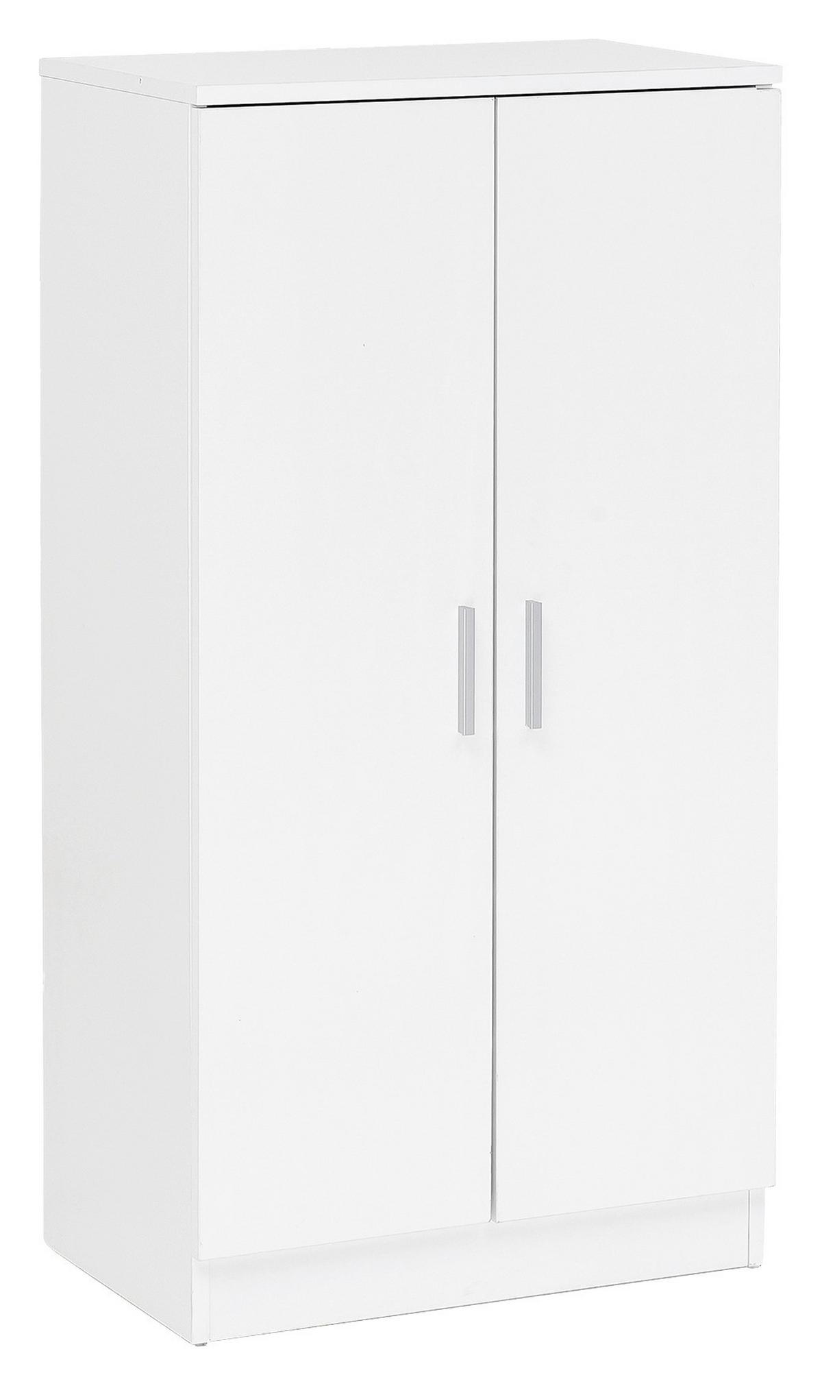 Schuhschrank B: Ca. 55 Cm Weiß - Weiß, KONVENTIONELL, Holzwerkstoff (55/108/35cm) - MID.YOU