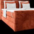 Boxspringbett mit Topper und Bettkasten 180x200 cm Medino - Rostfarben, KONVENTIONELL, Holz/Holzwerkstoff (180/200cm) - Luca Bessoni