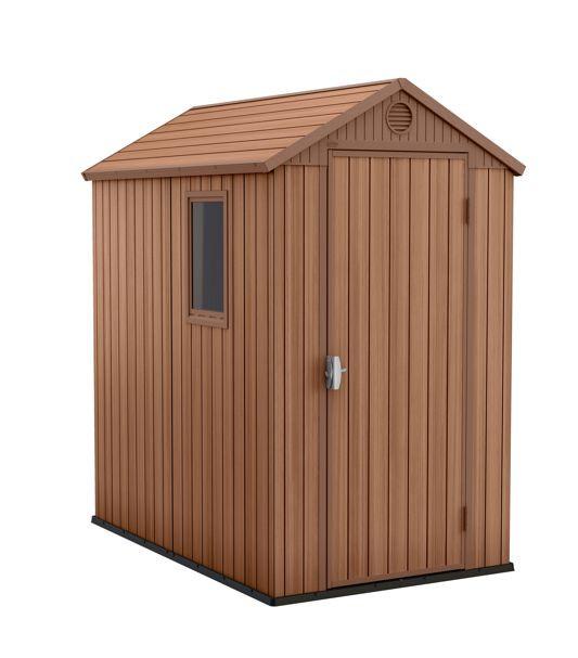 ZAHRADNÍ DOMEK DARWIN 4X6 - hnědá, Moderní, plast (125,8/205/184,5cm)