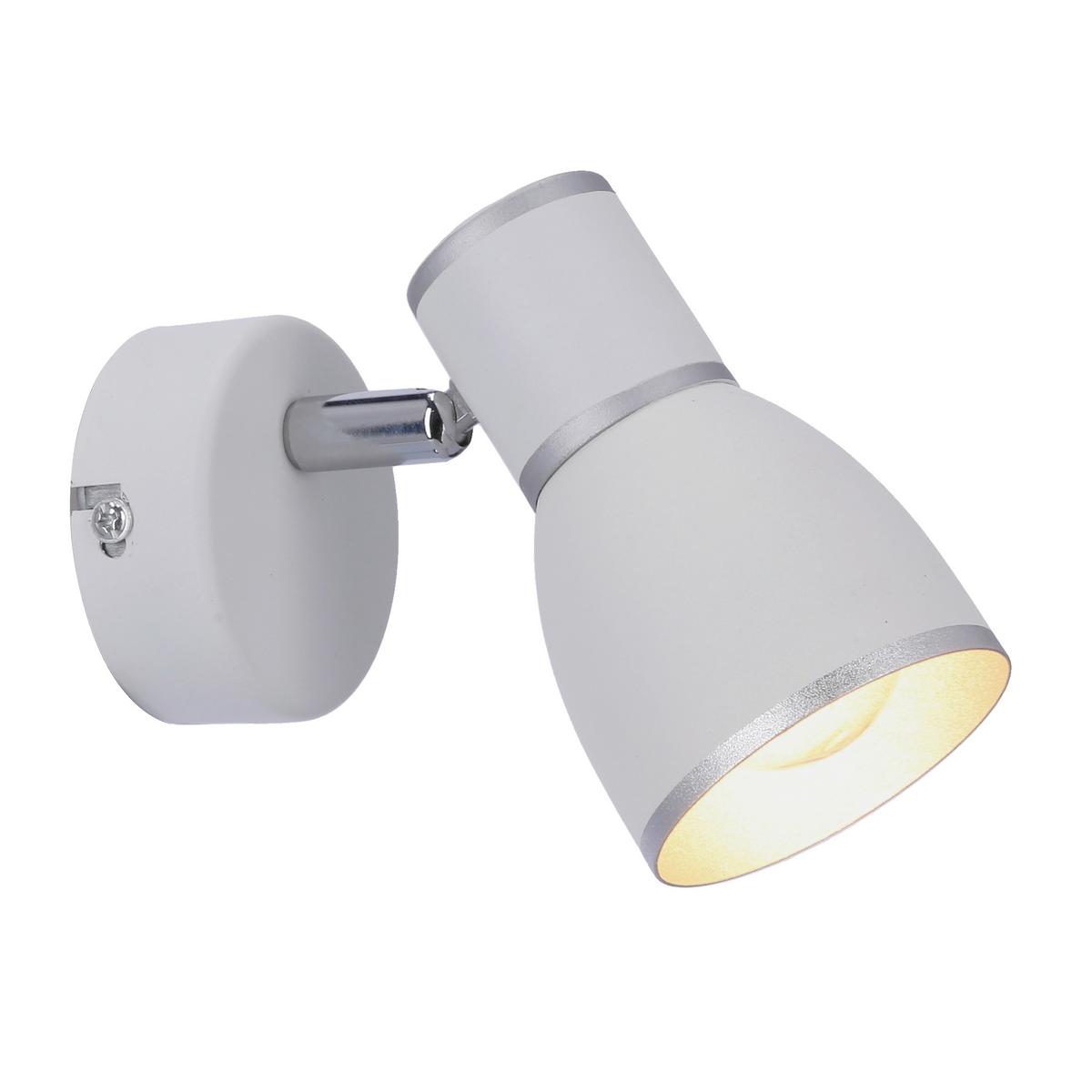 Strahler 91-63366 Fido - Chromfarben/Weiß, Design, Metall (13/8/11cm)