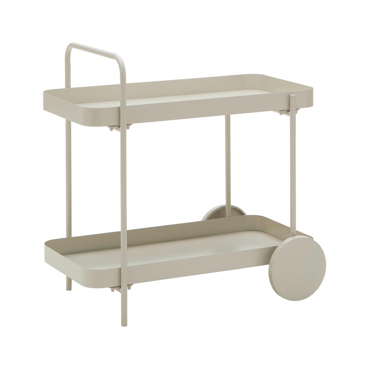 SERVÍROVACÍ VOZÍK DESINO -EXKLUSIV- - kašmírová, Moderní, kov (70/70/43cm) - Mömax