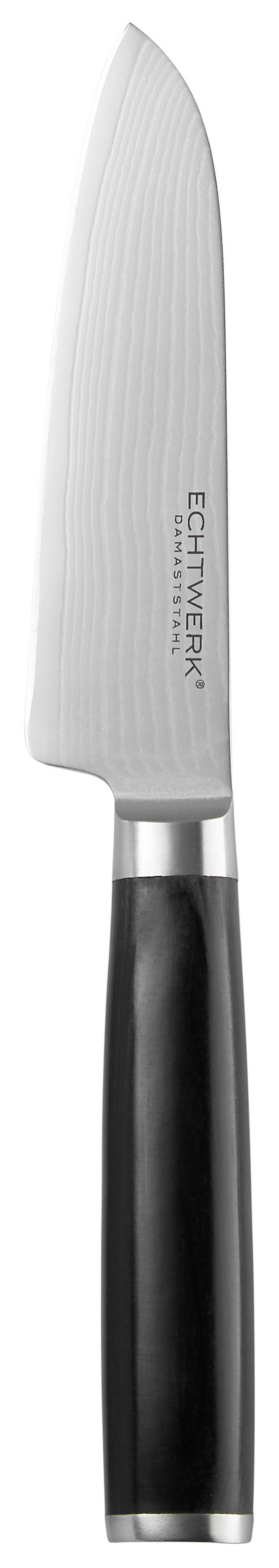 Messerset Damaszener 3 Tlg. Damaststahl Klinge - Edelstahlfarben, Trend, Metall (17,8/12,7/8,9cm) - Echtwerk