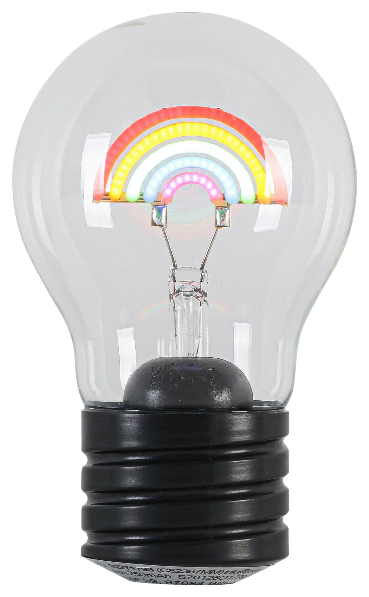 DEKORAČNÍ LED SVÍTIDLO BIRNI - černá/průhledné, Moderní, kov/plast (7/12cm) - Mömax