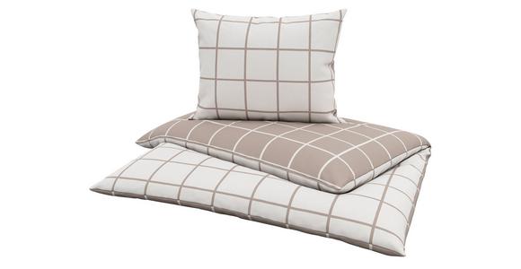 Bettwäsche Naomi - Beige, KONVENTIONELL, Textil (140/200cm) - Ondega