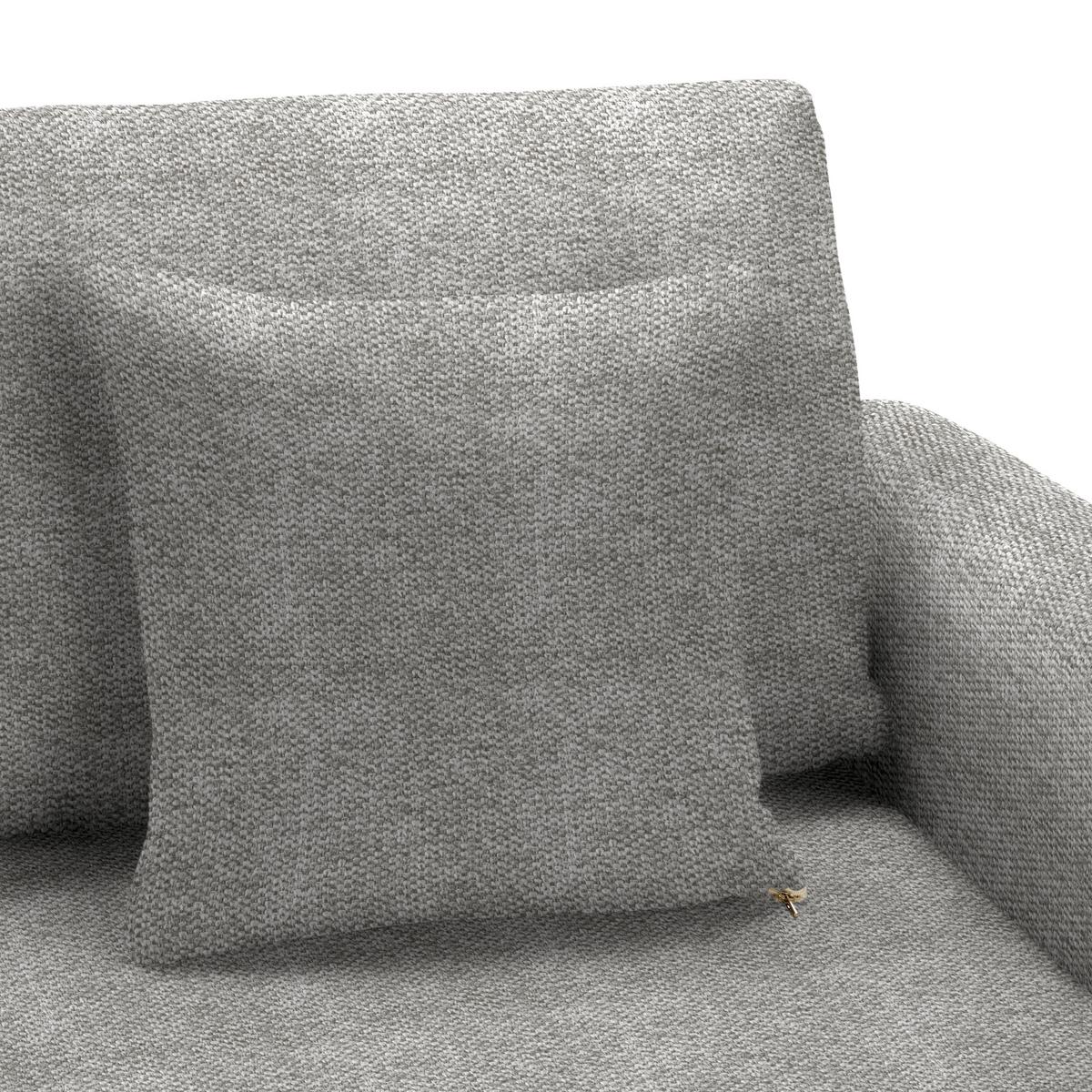 Rohová sedačka LILLE, obojstranná, svetlosivý velúr - svetlohnedá/svetlosivá, Modern, drevo/textil (232/110/156cm) - Mömax