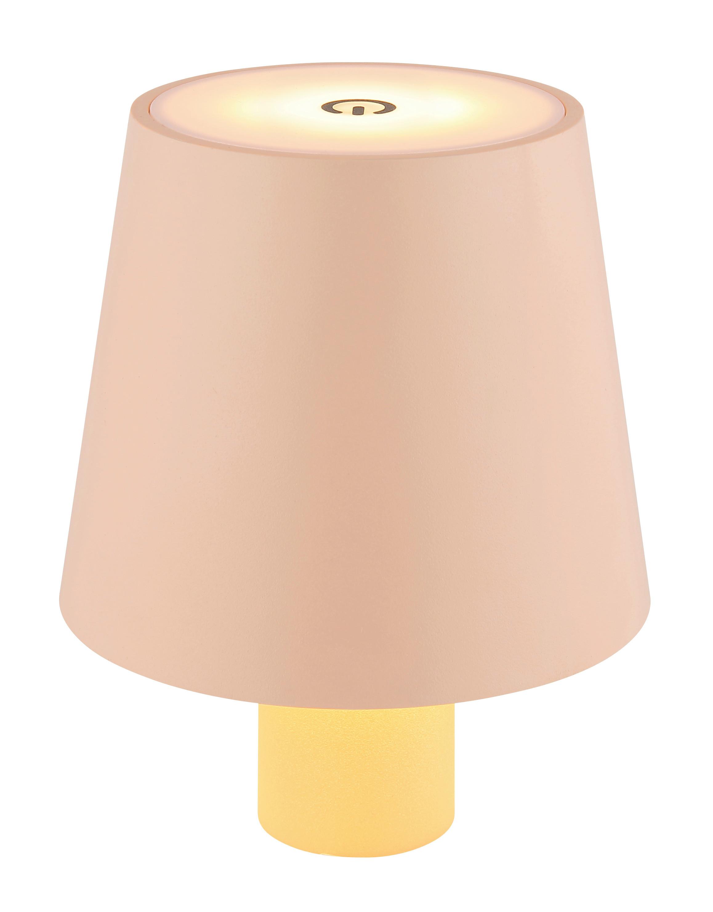 Akku-tischleuchte 58438ps Für Flaschenhals 3cm - Rosa, Trend, Kunststoff/Metall (10,6/13cm) - Globo