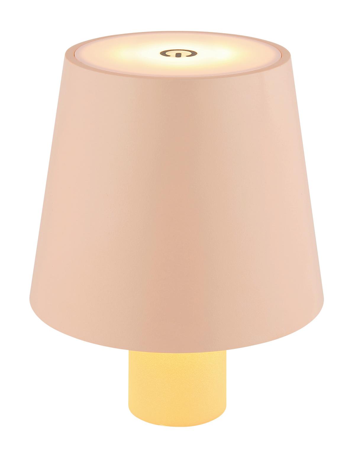 Akku-tischleuchte 58438ps Für Flaschenhals 3cm - Rosa, Trend, Kunststoff/Metall (10,6/13cm) - Globo