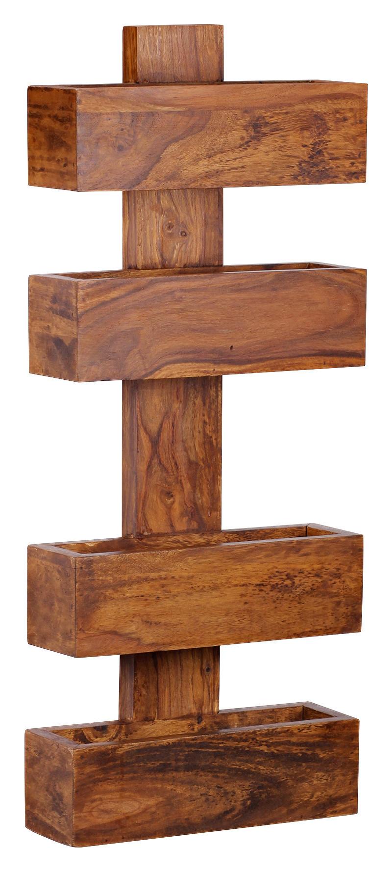 Zeitungsständer Mumbai Echtholz Sheesham B: 30 cm - Sheeshamfarben, MODERN, Holz (30/72/10cm) - MID.YOU