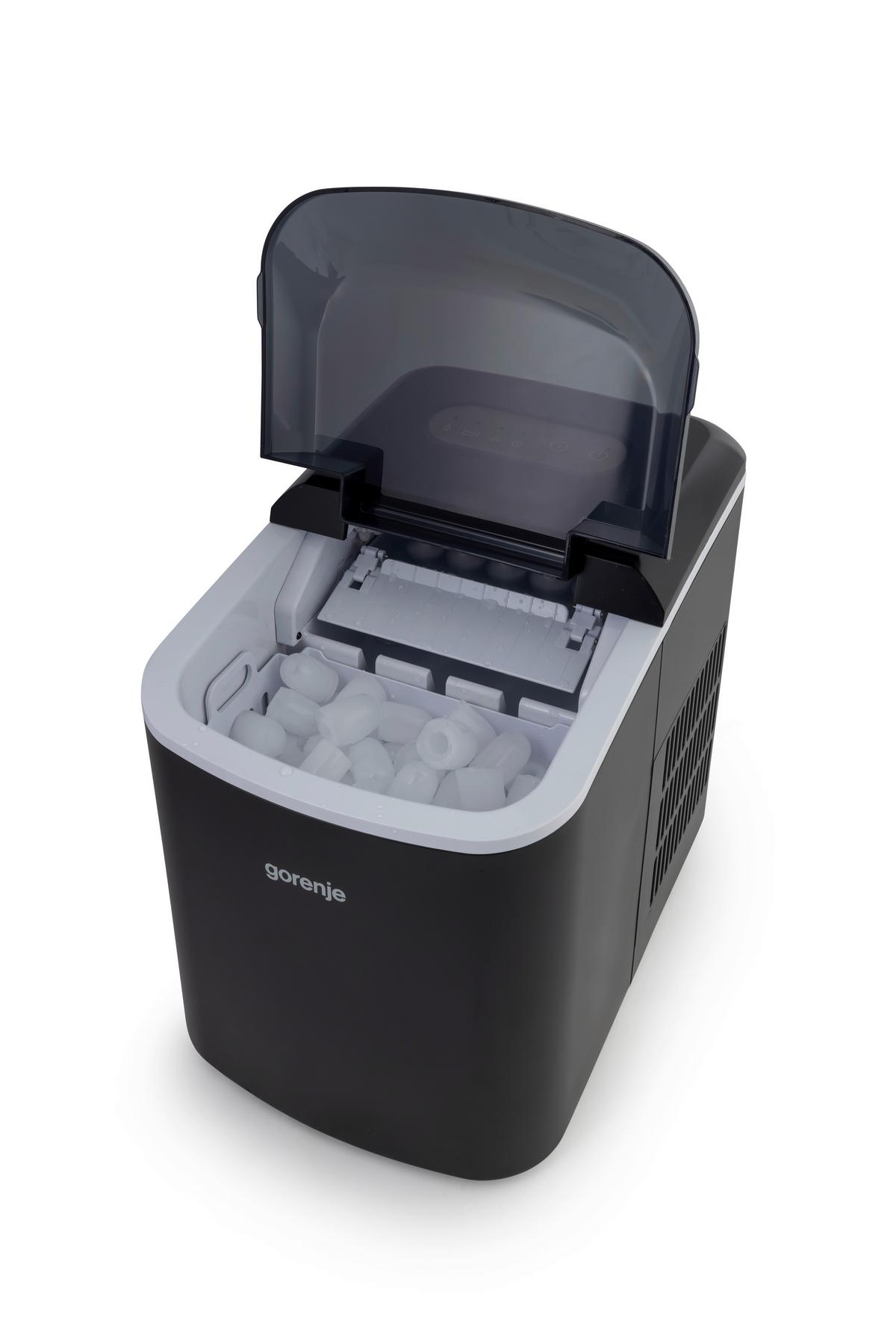 EISWÜRFELMASCHINE 120W - Schwarz, Basics, Kunststoff/Metall (32,3/36,3/24,8cm) - Gorenje