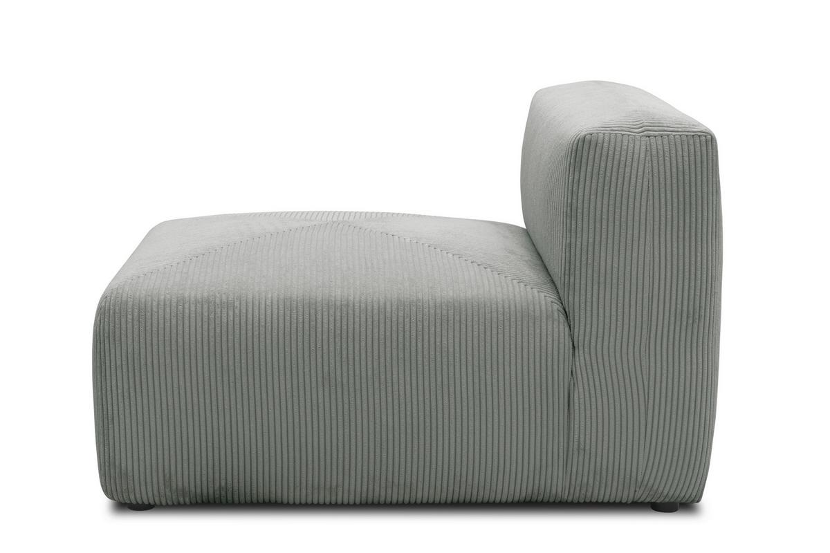 Sofaelement Hellgrau B: 85 Cm - Hellgrau/Schwarz, Design, Textil (85/69/108cm) - MID.YOU