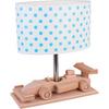 Kindertischleuchte 4112314 Rennwagen - Blau/Naturfarben, Basics, Holz/Holzwerkstoff (32/14/27cm)