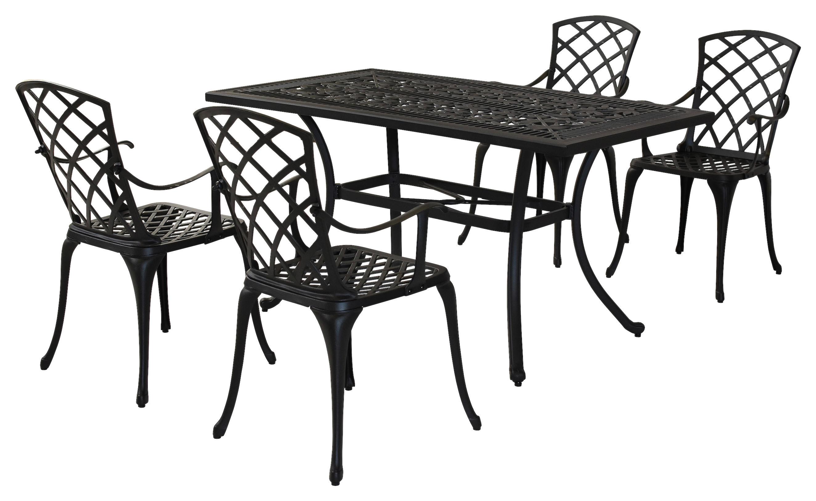 Gartenset Rhodos - Graphitfarben, MODERN, Metall - Gardenson