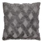 Zierkissen Kirsten 43x43 cm Polyester Grau mit Zipp - Grau, ROMANTIK / LANDHAUS, Textil (43/43cm) - James Wood