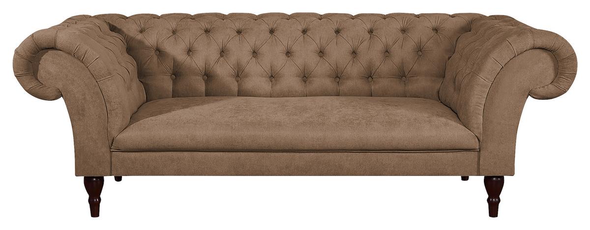3-Sitzer-Sofa Preston Cappuccino B: 232 cm - Braun/Cappuccino, Design, Textil (232/79/97cm) - Livetastic