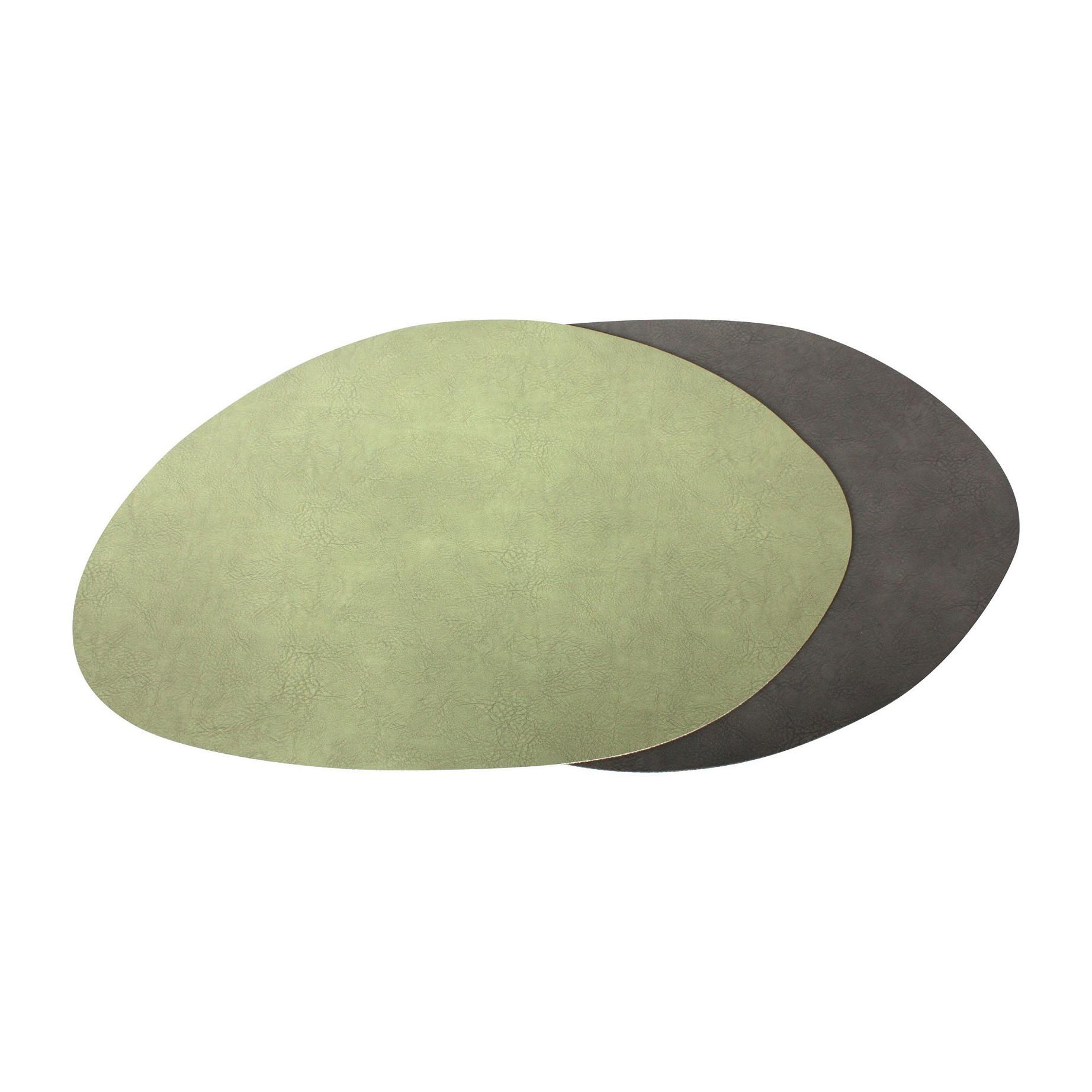 Tischset Samanta - Dunkelgrau/Grün, Basics, Kunststoff (32/48cm) - James Wood
