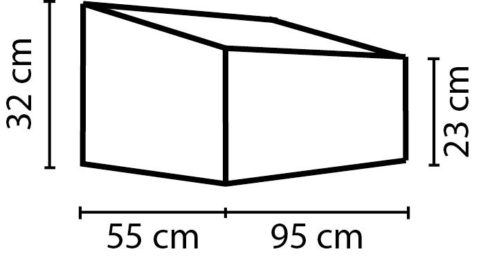 Frühbeet Levana 97,5x36x57 Cm Mit Klappöffnung - Lila, Basics, Kunststoff (97,5/36/57cm)