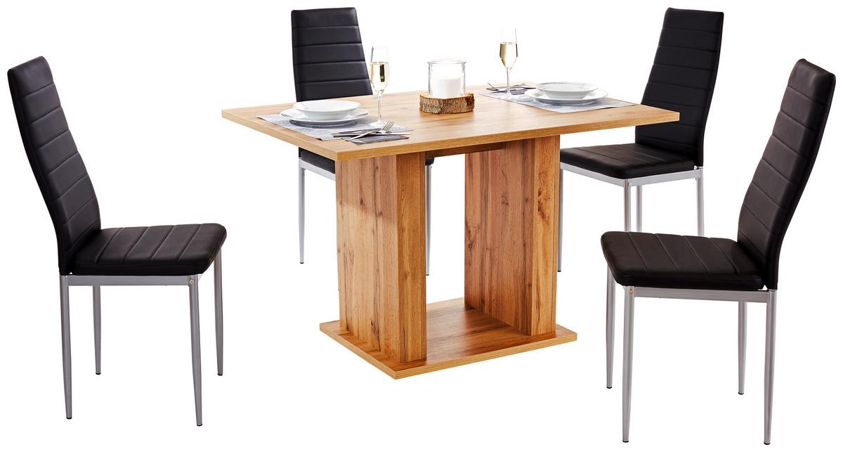 Esstisch Patrik 120x80 cm Eiche Dekor - Eichefarben, MODERN, Holzwerkstoff (120/74/80cm)