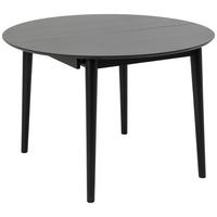 Rozkládací tůl MONTREUX dyha, černá, 115-154/75cm - černá, Trend, dřevo/kompozitní dřevo (115-154/75cm) - MID.YOU