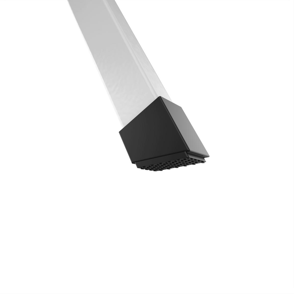 Klapptrittleiter Bernd Metall/Kunststoff, 3 Stufen - Schwarz Hochglanz/Weiß Hochglanz, KONVENTIONELL, Kunststoff/Metall (46,5/68,5/106cm) - Homezone