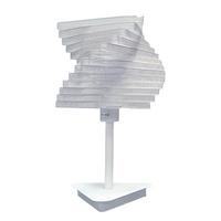 Tischleuchte 4841/lgb - Weiß, Design, Metall (25/40cm)