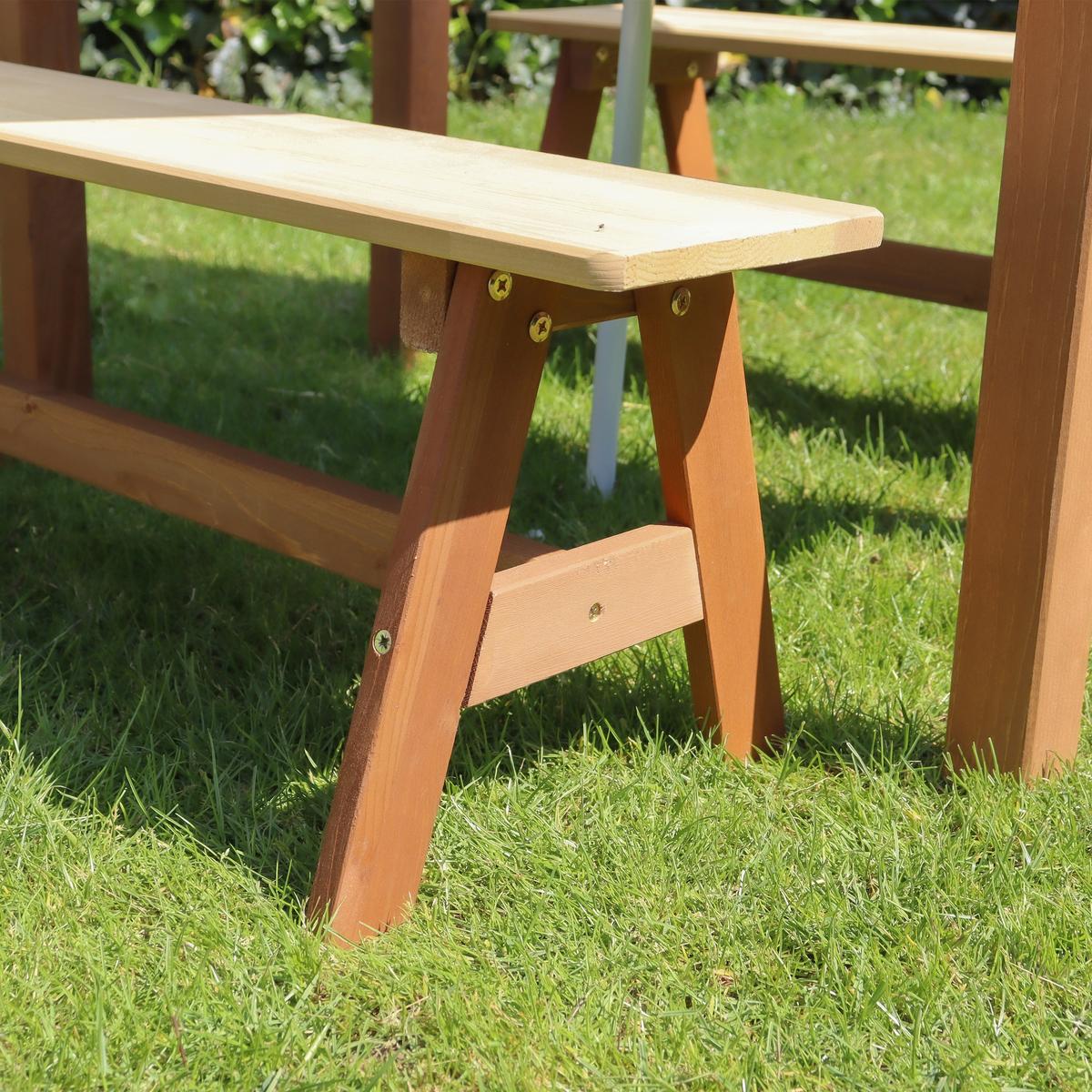 Sand- Und Wassertisch A031.031.00 - Braun, KONVENTIONELL, Holz/Kunststoff (92,5/50,5/94cm) - Ambia Garden
