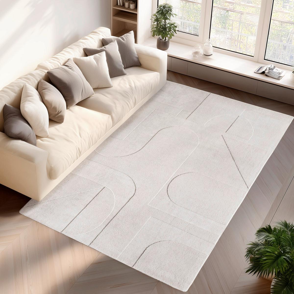PLOCHO TKANÝ KOBEREC POMPEI - krémová, Basics, textil (240/340cm) - Ayyildiz 