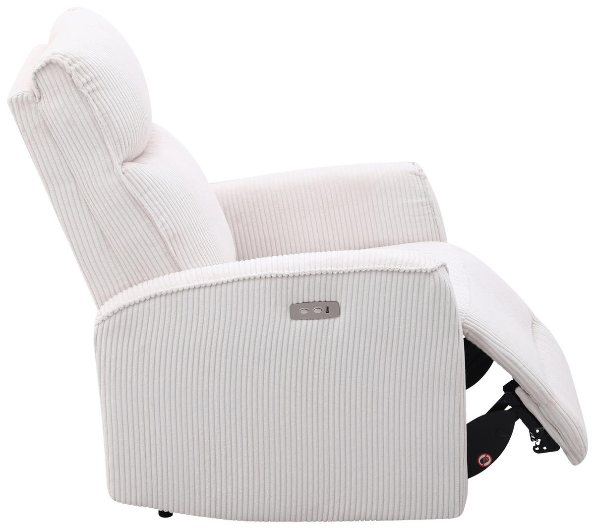 Fernsehsessel Leon Beige mit Relaxfunktion - Beige/Schwarz, Basics, Holz/Kunststoff (80/102/96cm) - Ondega