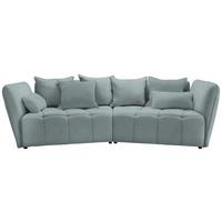 Boxspringová pohovka SOFI, světle modrá - černá/světle modrá, Moderní, textil (294/93/152cm) - Premium Living