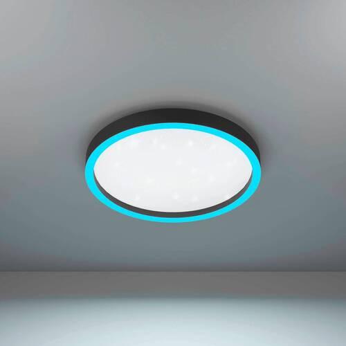 LED-Deckenleuchte Montemorelos Z Ø 42 cm Farbwechsler - Weiß, Design, Kunststoff/Metall (42/7cm) - Eglo