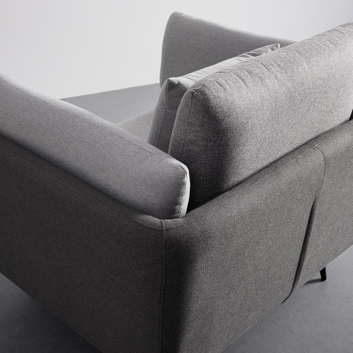 Kreslo GENESIS - čierna/sivá, Modern, kov/drevo (112/65/91cm) - Bessagi Home