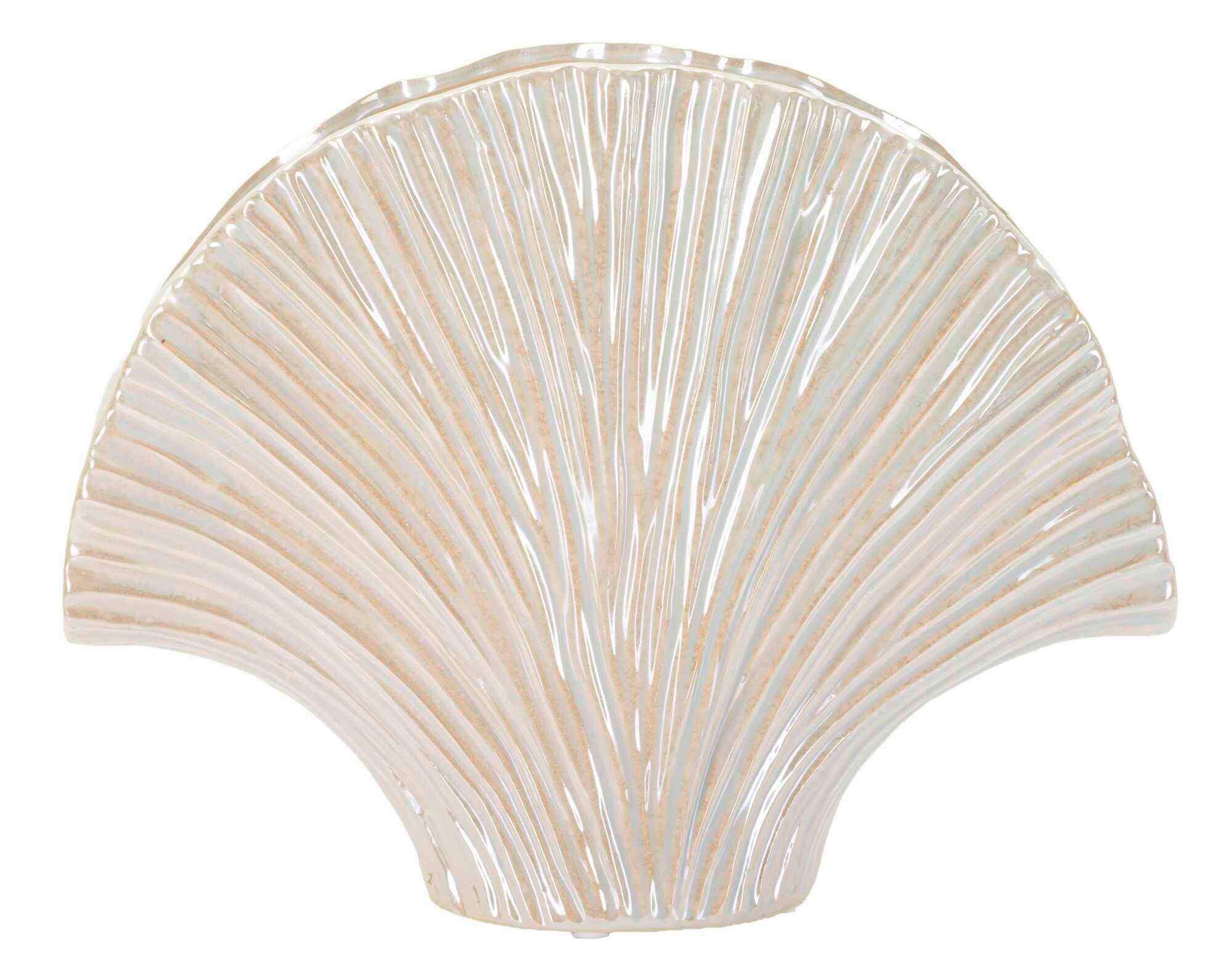 Vase Perly Pot Perlmutt B: 35,5 cm - Perlmutt, Basics, Keramik (35,5/27/11,5cm)